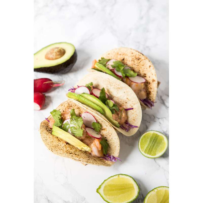 Étui à tacos en carton kraft et blanc 150x70mm H20mm - 1000Pcs