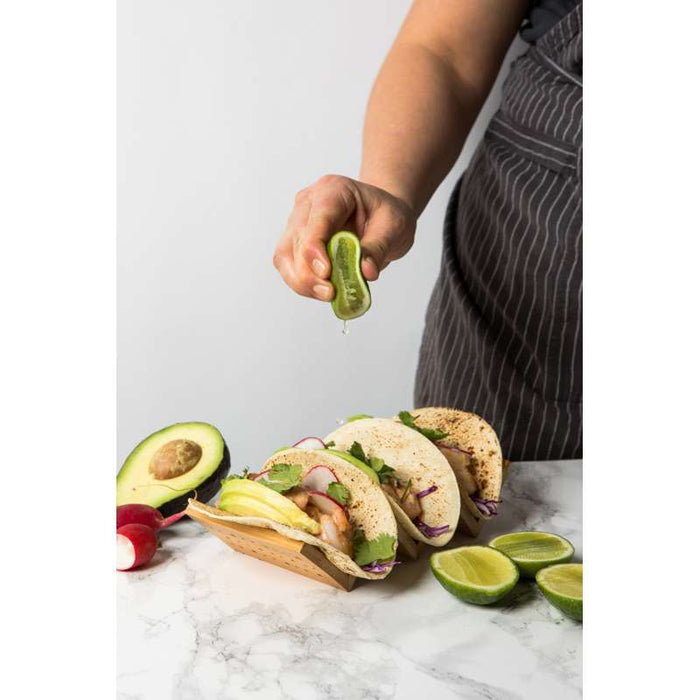 Étui à tacos en carton kraft et blanc 150x70mm H20mm - 1000Pcs