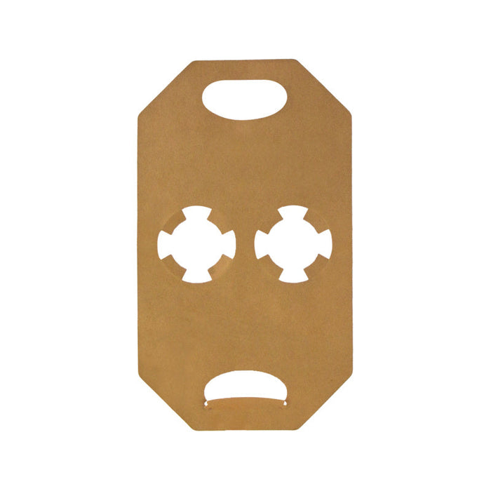 Porte gobelets kraft - 2 compartiments 385x222mm-400Pcs