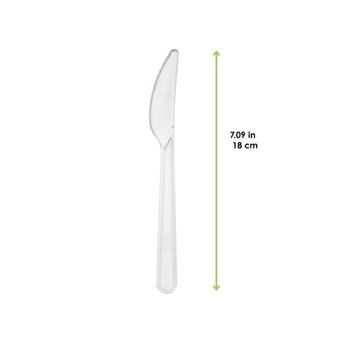 Couteau plastique PS transparent ?Lux?  180-2000Pcs