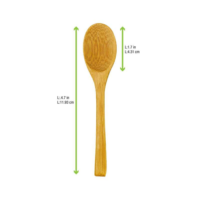 Petite cuillère bambou "Bambi"   H120mm-250Pcs