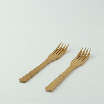 Fourchette bambou   H160mm-250Pcs