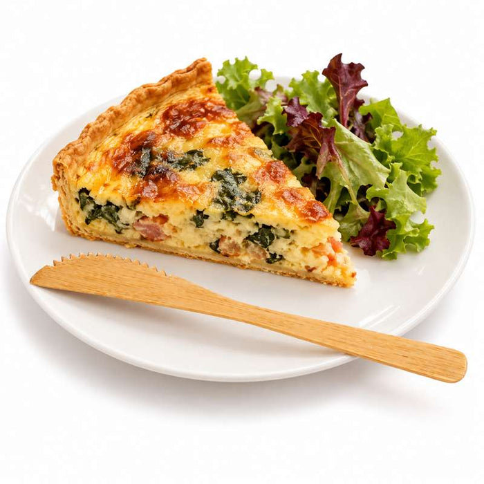 Couteau jetable en bambou pour repas à emporter 190mm - 500Pcs