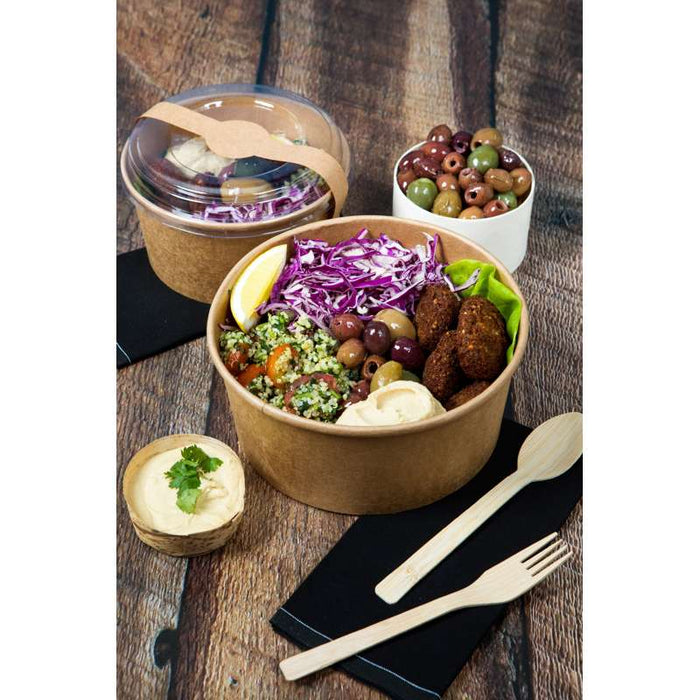 Saladier rond en carton kraft "Buckaty"   H82mm 1560ml-360Pcs