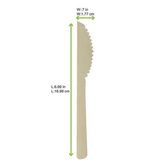 Couteau bambou "Anji"  H170mm-500Pcs