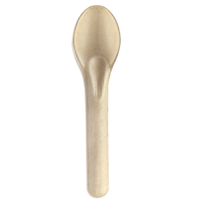 Cuillère en pulpe marron  35mm H142mm-1000Pcs