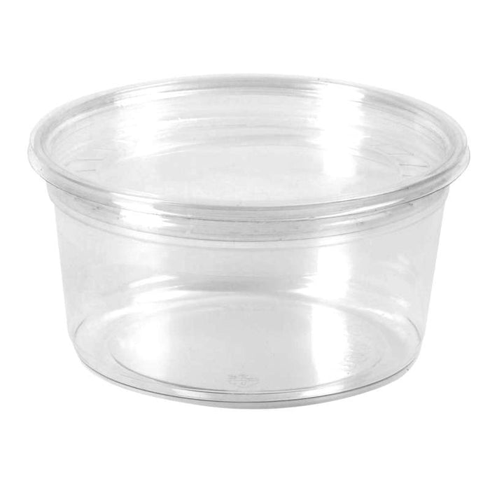Pot rond "Deli" transparent en PET "Éclat" Ø117mm H78mm 525ml - 500Pcs