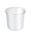 Pot Deli rond PET transparent avec couvercle rentrant  H141mm 960ml-225Pcs