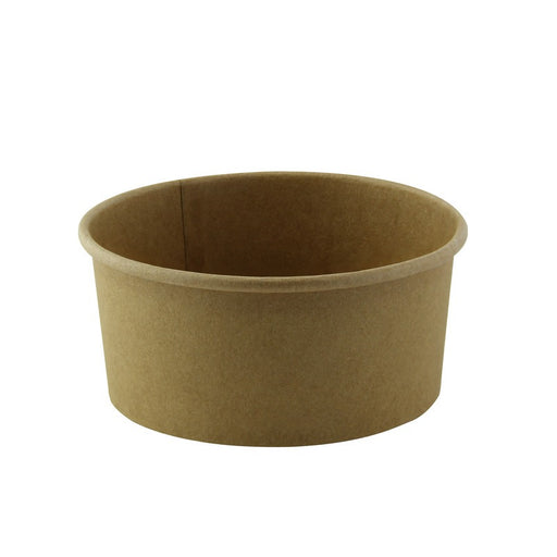 Pot "Deli" rond en carton kraft   H52mm 370ml - 500Pcs