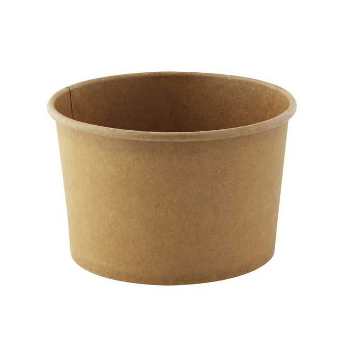 Pot rond "Deli" en carton kraft Ø114mm H72mm 480ml - 500Pcs