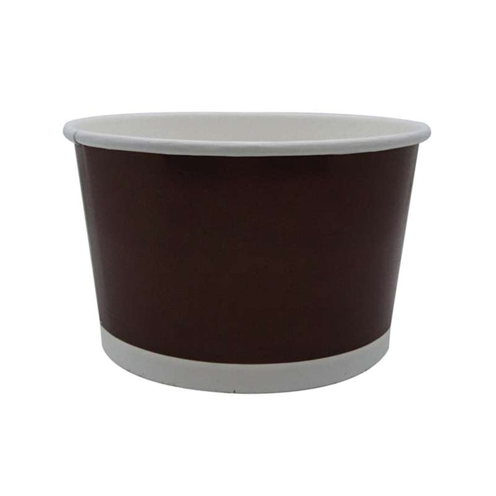 Bol rond "Deli" en carton marron foncé pour vente à emporter Ø110mm H69mm 450ml - 1000Pcs