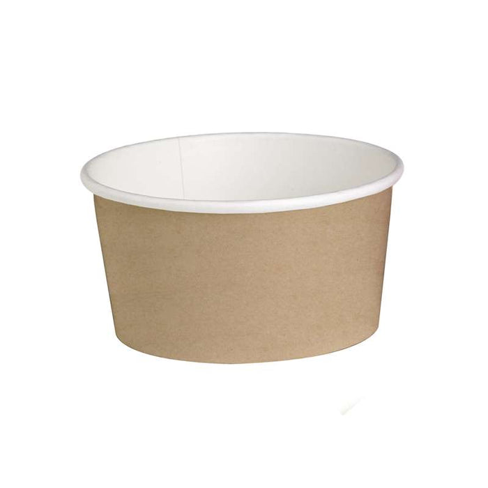 Pot "Deli" rond en carton décor brun  H87mm 600ml-500Pcs