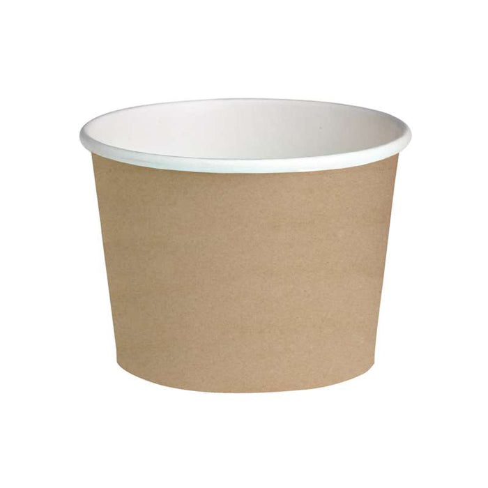 Pot "Deli" rond en carton décor brun  H99mm 650ml-500Pcs