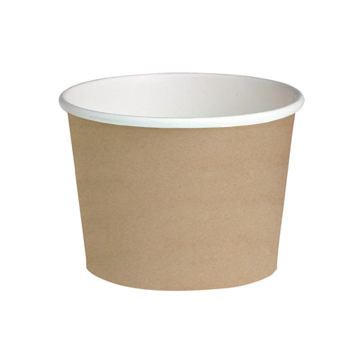 Pot "Deli" rond en carton décor brun  H99mm 650ml-500Pcs