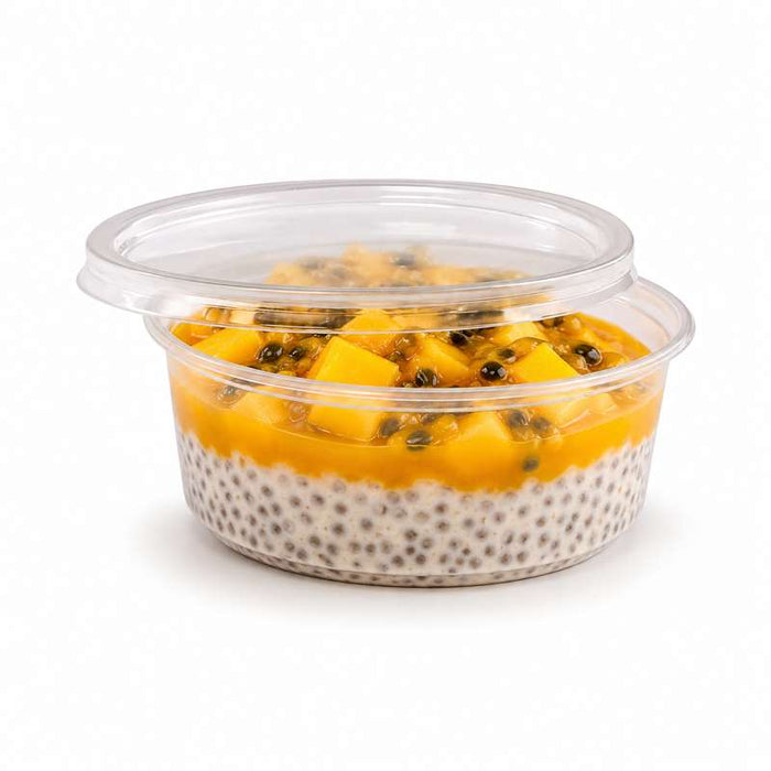 Pot Deli rond PP transparent   H40mm 250ml - 500Pcs