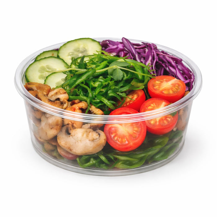 Pot Deli rond PP transparent   H55mm 350ml - 500Pcs