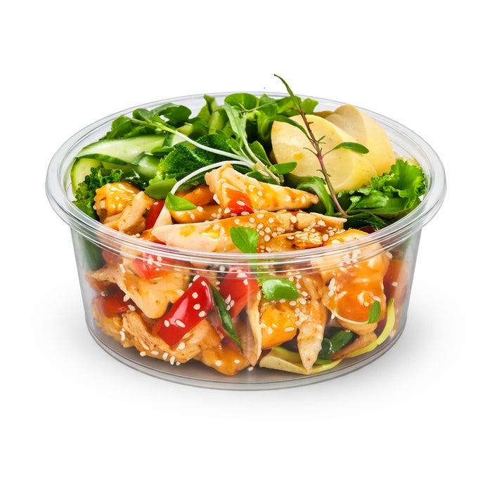 Pot Deli rond PLA transparent   H73mm 450ml - 1000Pcs