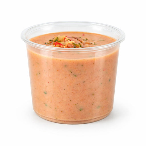 Pot Deli rond PLA transparent  H69mm 750ml-600Pcs