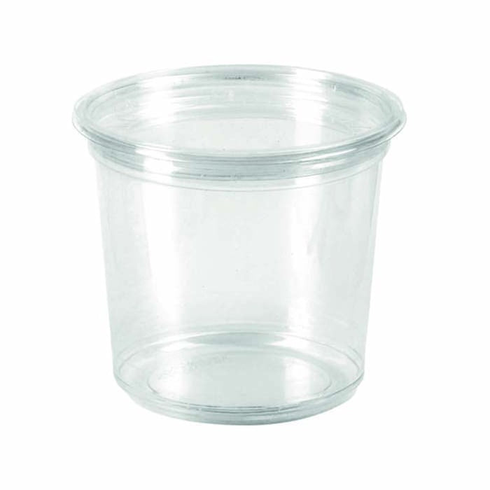 Pot Deli rond PLA transparent  H69mm 750ml-600Pcs