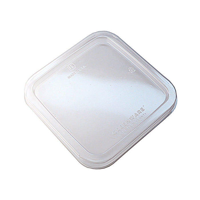 Couvercle carré transparent en PLA 160x160mm H13mm - 300Pcs
