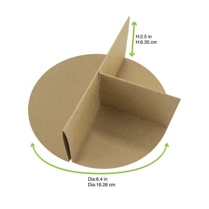 Diviseur 3 parties en carton brun 162mm H69mm-360Pcs