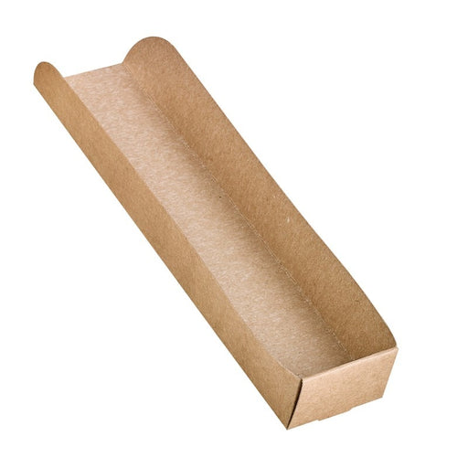 Support hot-dog en carton brun  250x55mm H32mm-1000Pcs