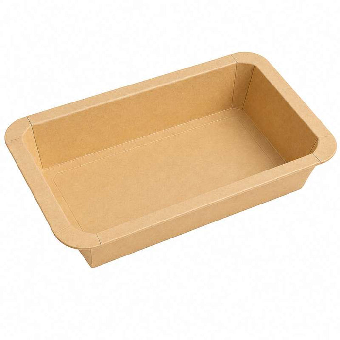 Barquette gastronorme 1/3 scellable en carton brun pelliculé CPET 325x172mm H48mm 1890ml - 200Pcs