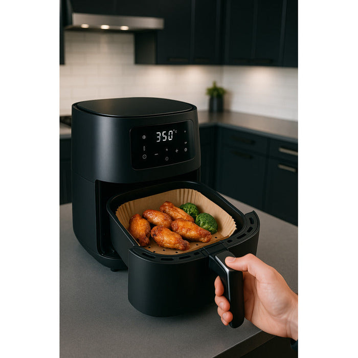 Moule à friture perforé carré kraft   160x160mm H45mm-2400Pcs