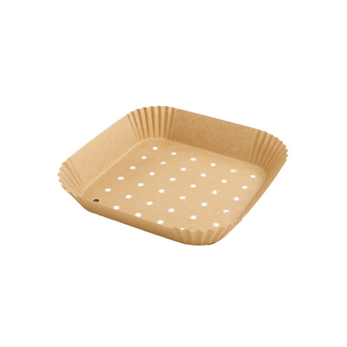 Moule à friture perforé carré kraft   160x160mm H45mm-2400Pcs