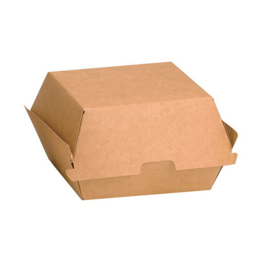 Boite burger carton kraft brun  110x100mm H80mm-300Pcs