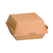 Boite burger carton kraft brun  110x100mm H80mm-300Pcs