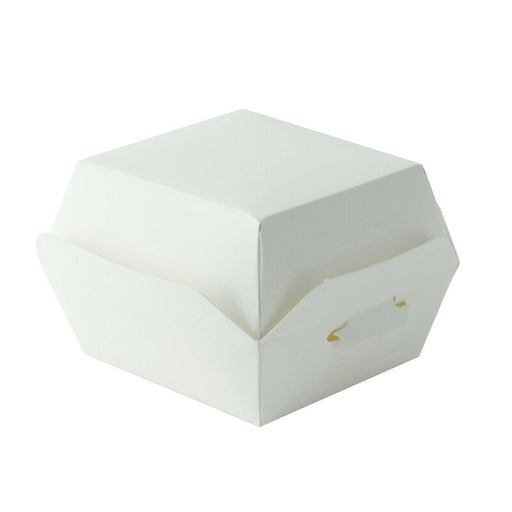 Mini Boite burger en carton blanc  70x70mm H50mm-500Pcs