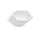 Couvercle dôme rectangulaire transparent en plastique PET  132x88mm H33mm-100Pcs