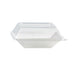 Couvercle dôme rectangulaire transparent en plastique PET  132x132mm H31mm-100Pcs