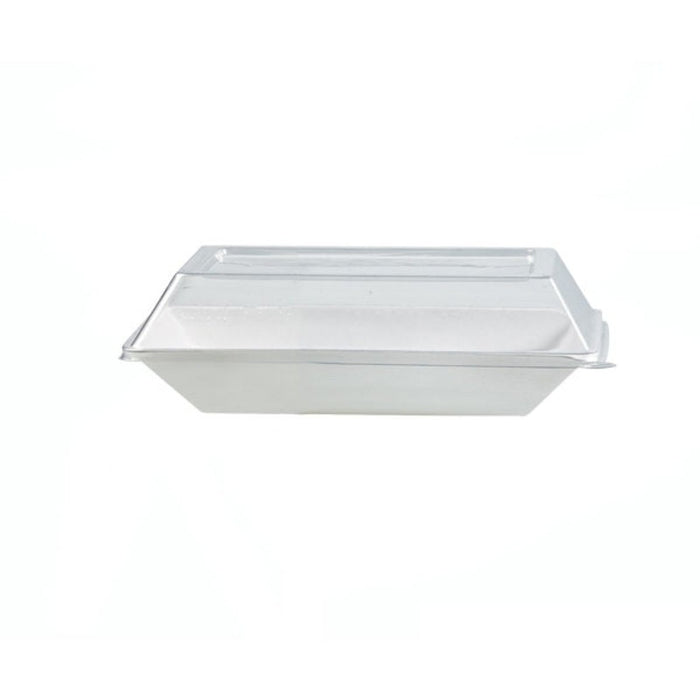 Couvercle dôme rectangulaire transparent en plastique PET  170x130mm H28mm-100Pcs