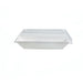 Couvercle dôme rectangulaire transparent en plastique PET  170x130mm H28mm-100Pcs