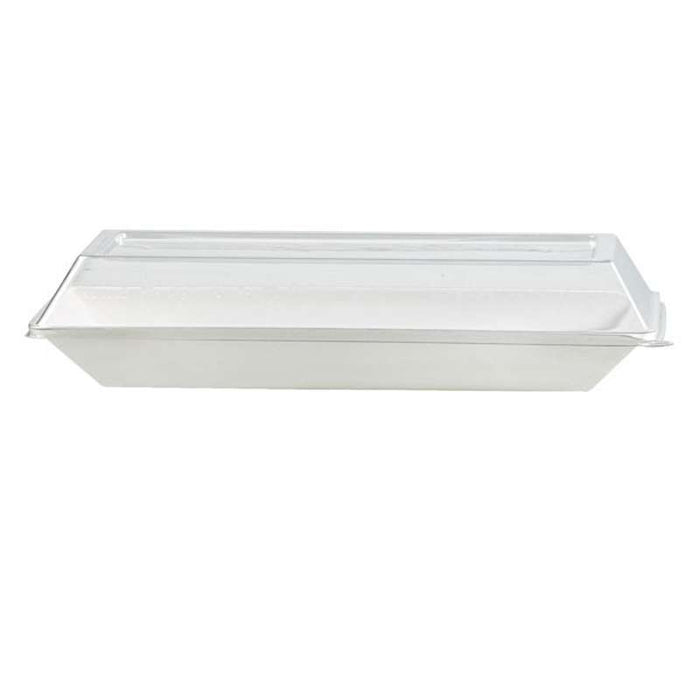 Couvercle dôme rectangulaire transparent en plastique PET  262x132mm H33mm-100Pcs
