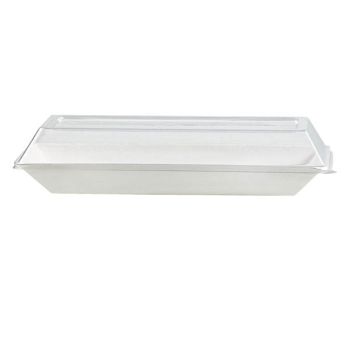Couvercle dôme rectangulaire transparent en plastique PET  262x132mm H33mm-100Pcs