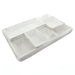 Bandeja de comida (5 piezas) de pulpa de caña de azucar 410x280mm A50mm - 10Uds