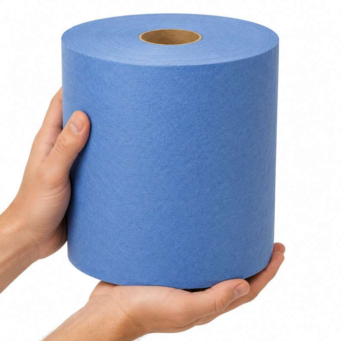 Bobine d'essuyage non tissé bleu multi-usages 320x380mm 152m - 2Pcs