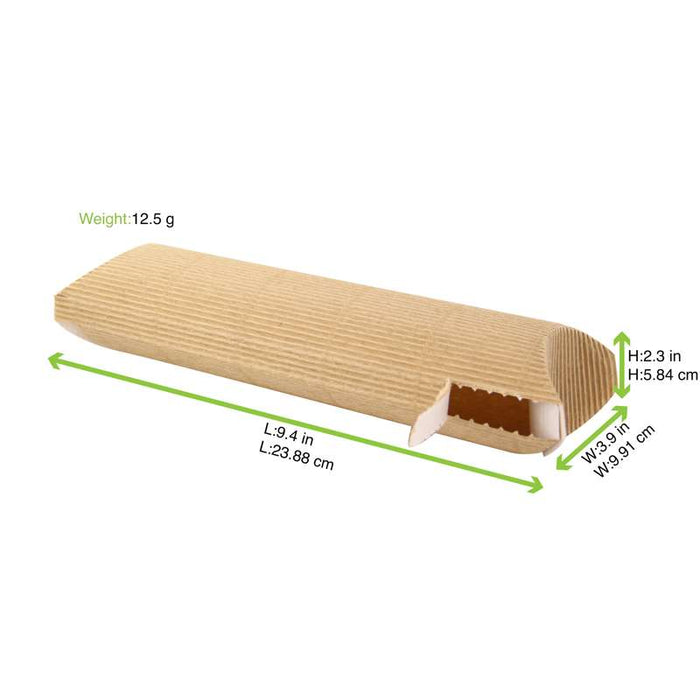 Etui carton ondulé rectangulaire pour sandwich chaud  240x100mm H58mm-450Pcs
