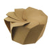 Boite carton blanc refermable avec pliage origami   H80mm 650ml - 100Pcs