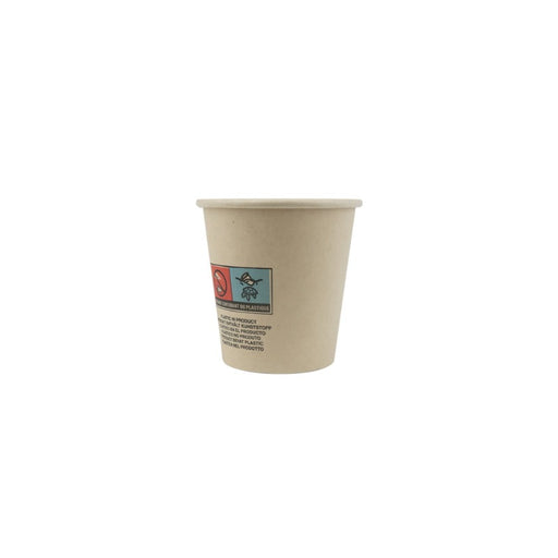 Gobelet en fibre de bambou avec laminage plastique PE   H60mm 90ml - 1000Pcs