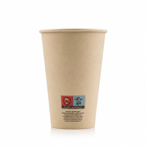 Gobelet blanc en carton fibre de bambou avec laminage plastique PE   H92mm 230ml - 1000Pcs