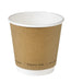 Gobelet en carton brun à double paroi sans matière plastique, Waterbased  H86mm 300ml-500Pcs
