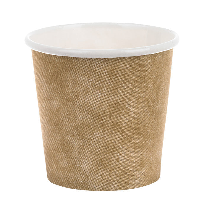 Gobelet blanc imprimé kraft   H60mm 120ml - 3000Pcs