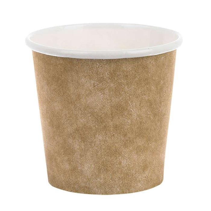 Gobelet blanc imprimé kraft   H60mm 120ml - 3000Pcs