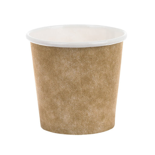 Gobelet blanc imprimé kraft   H60mm 120ml - 3000Pcs