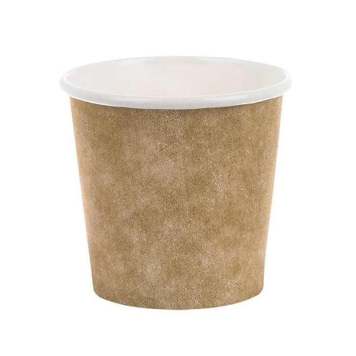 Gobelet blanc imprimé kraft   H60mm 120ml - 3000Pcs