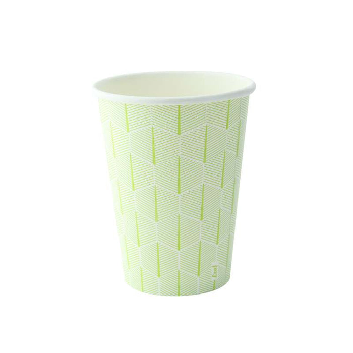 Gobelet en carton imprimé feuille "Leaf" Ø74mm H79mm 180ml - 1000Pcs